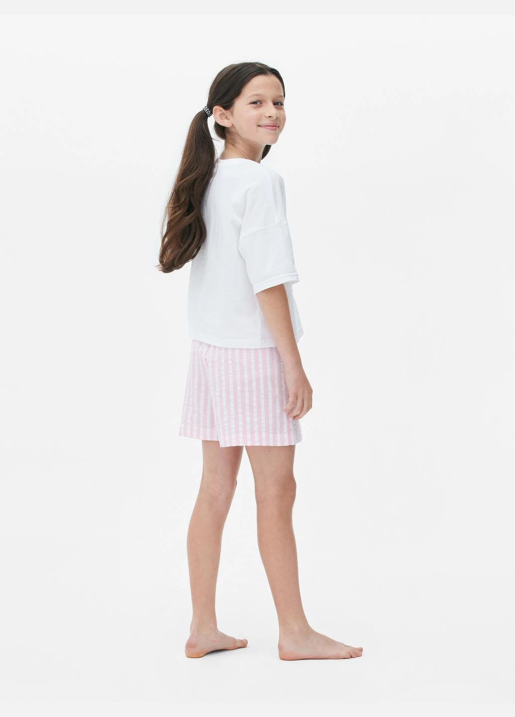 Шорты,розовый в белую полоску, Primark (345644889)