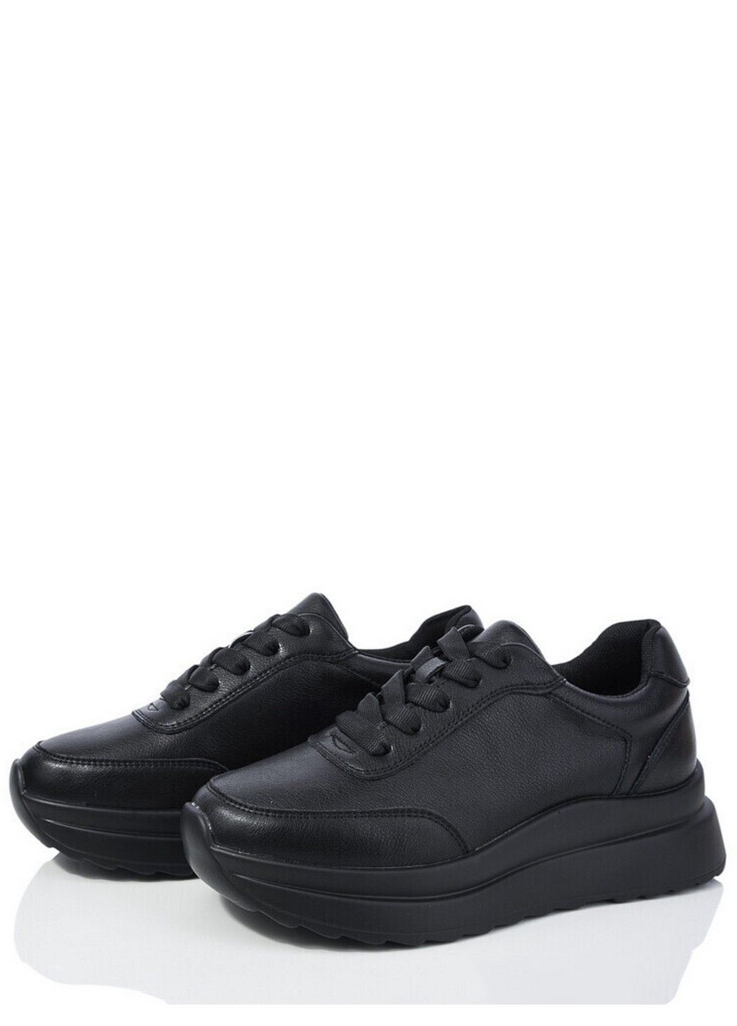 Шкіряні кросівки MTN52-1 ITTS чорні всесезони (319157596)