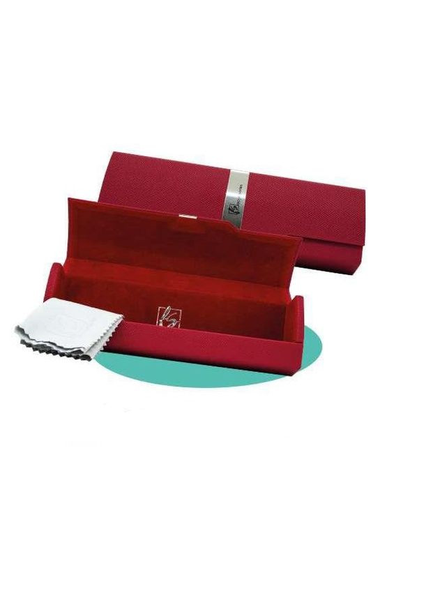 Футляр для очков красного цвета в комплекте с салфеткой Fashion Style F017 (340477095)