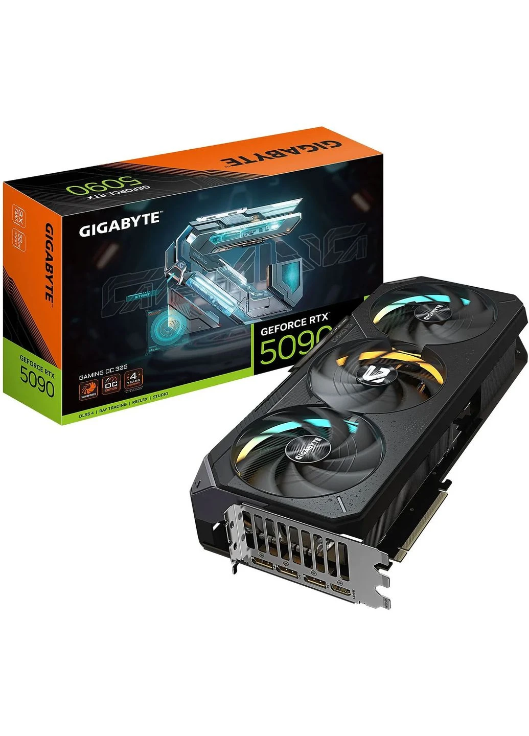 Видеокарта GeForce RTX 5090 Gaming OC 32GB (GV-N5090GAMING OC-32GD) UA [127298] Gigabyte (402754188)