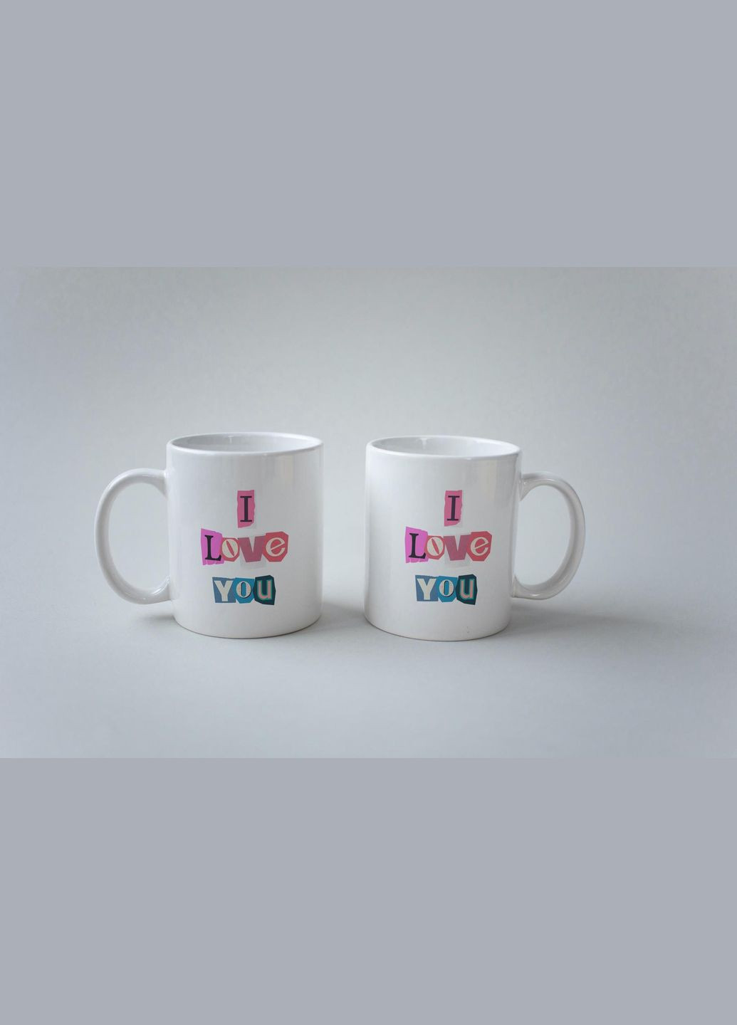 Кружка с принтом "I Love You" 330 мл Белая No Brand (324262748)