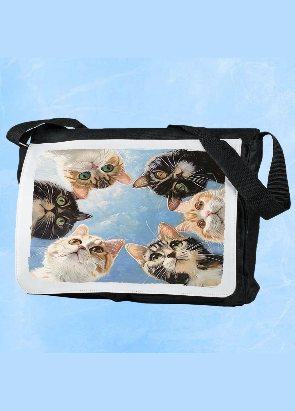 Чоловіча (жіноча) сумка через плече для спортзалу дорожня універсальна Art #012 Чорний No Brand (322119192)