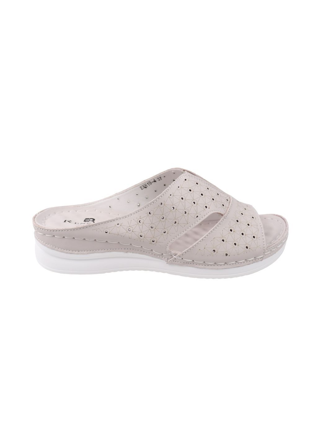 Шльопанці жіночі бежеві натуральна шкіра Renzoni 1385-25LSHC (331611716)