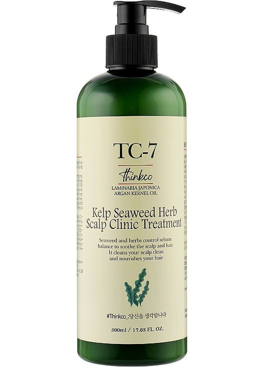 Кондиционер для жирных волос с водорослями TC-7 SeaWeed Herb Scalp Clinic Treatment 500ml (1024189-88400) Thinkco (369381561)