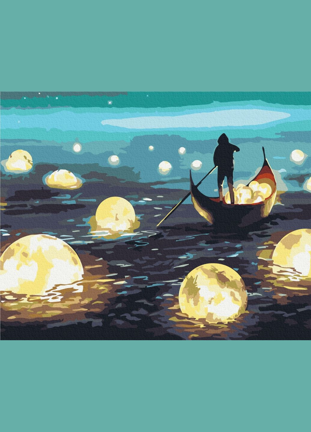 Картина за номерами на підрамнику Місячна прогулянка Brushme (317259510)