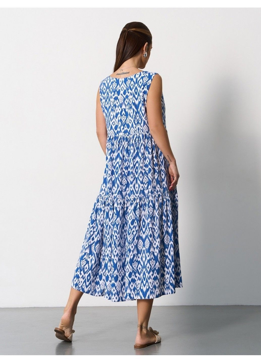 Синя повсякденний сукня issa pus a-624 синій ISSA PLUS