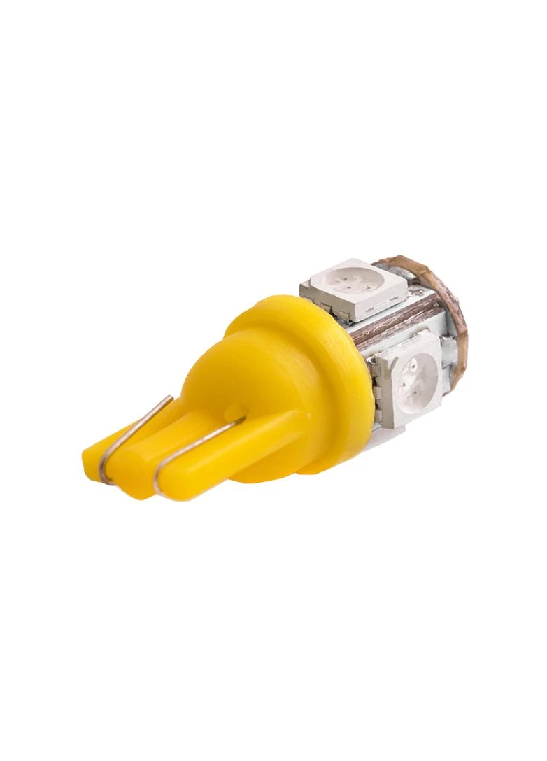 Светодиодная авто лампа T10-5050-5smd желтый 12V LEDUA (323474002)