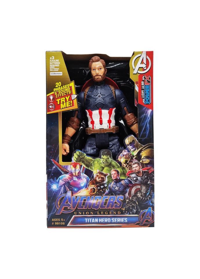 Игровая фигурка Марвел 99106 со светом и звуком Капитан Америка Bambi (365653683)