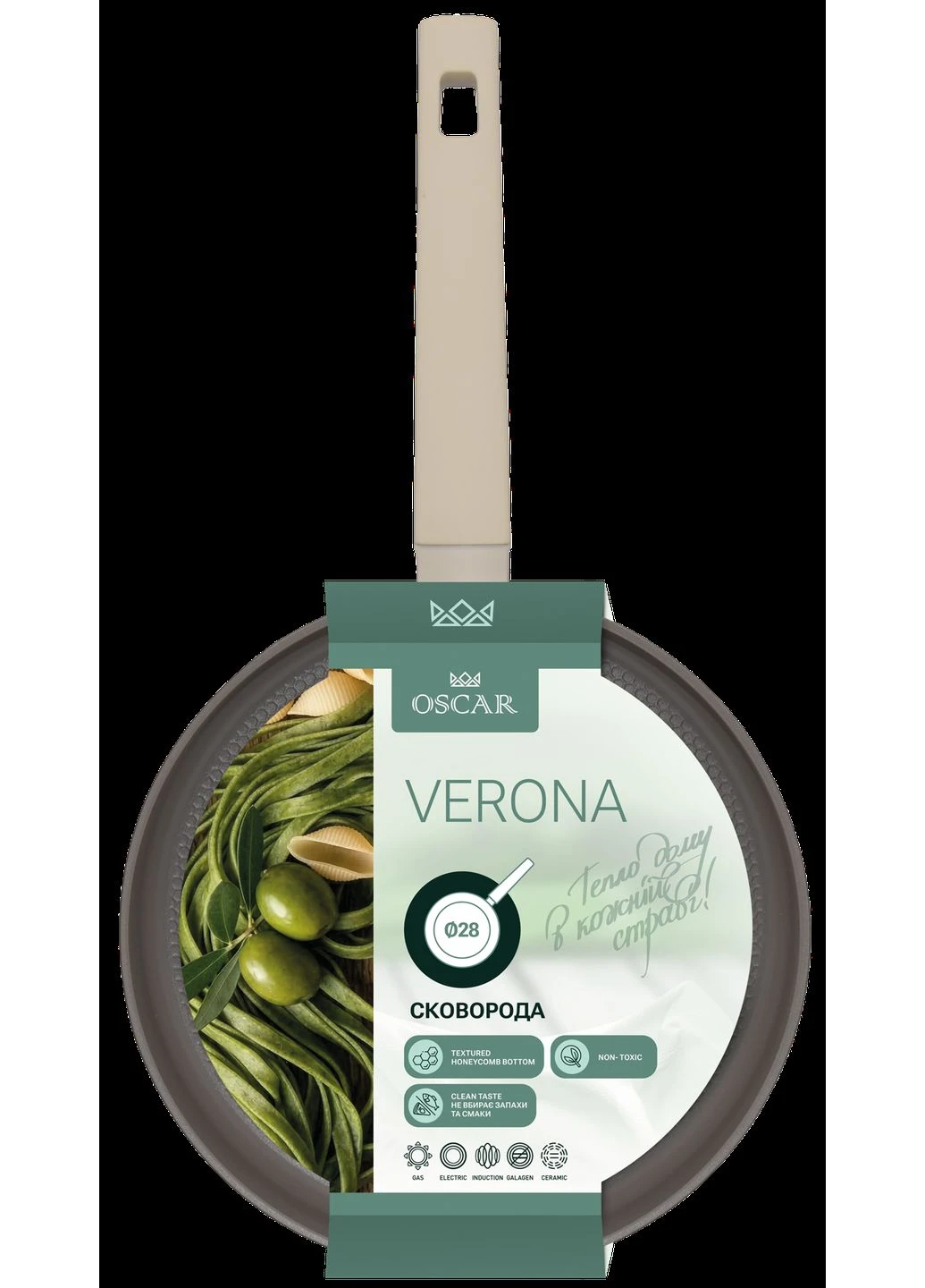 Сковорода OSCAR VERONA 28 см new (OSR-1104-28/n) No Brand (400411444)