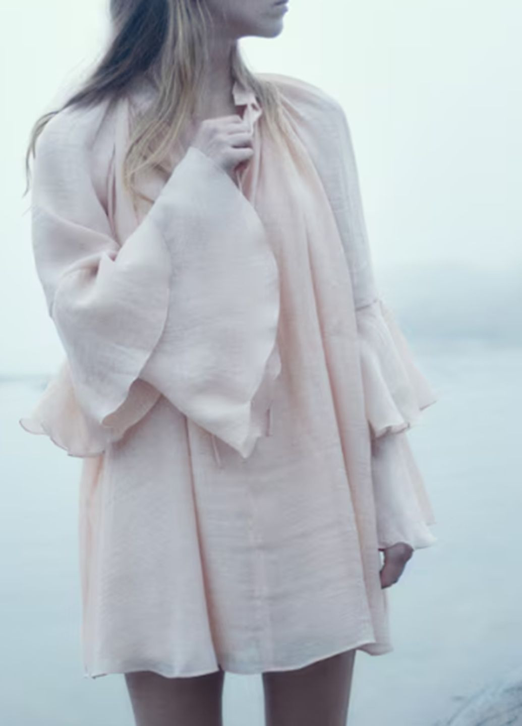 Персикова повсякденний сукня H&M однотонна