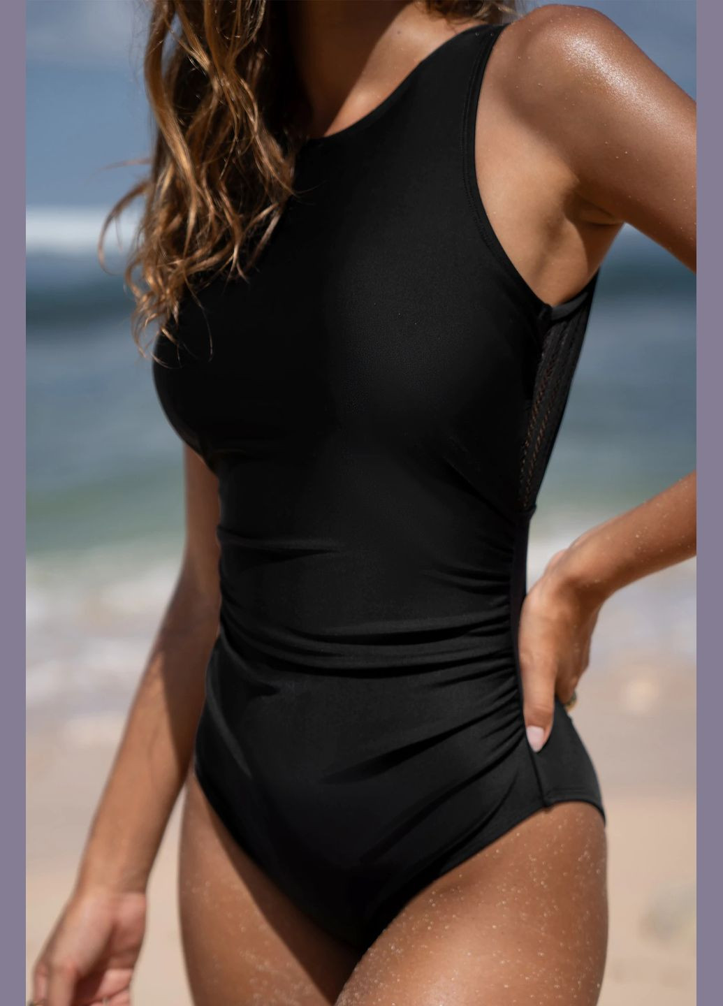 Чорний літній купальник CUPSHE