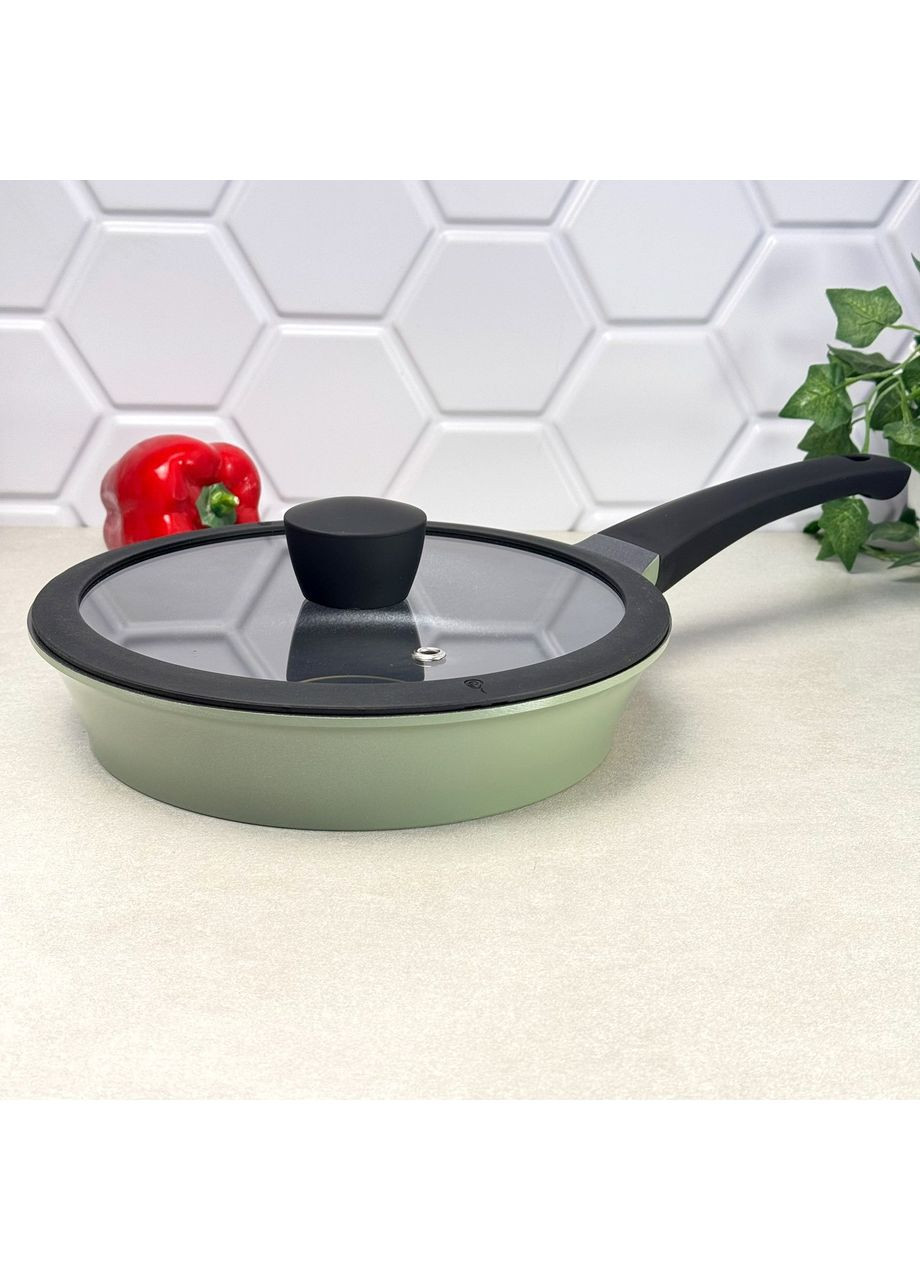 Сковорода з кришкою 24 см Zitrone Olive RG-2108-24 OL Ringel (364551301)