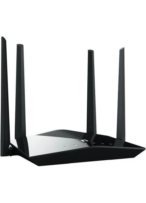 Роутер NX10,, WiFi 6 (802.11ax), 5GHz (до 1201 Мб/с) / 2.4GHz (до 300 Мб/с), 1xGWAN, 3xGLAN, 4 зовнішні незнімні антени NX10 Netis (395349702)