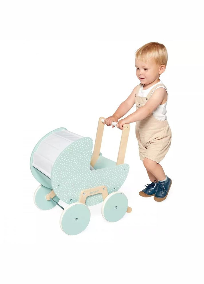 Коляска для куклы мятная Janod (315604334)