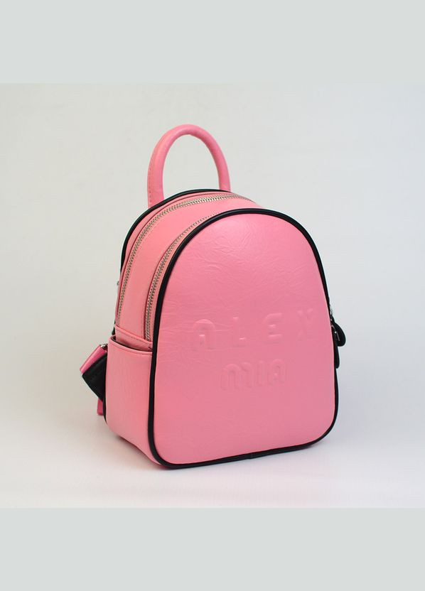 Рожевий жіночий маленький молодіжний міні рюкзак на два відділення Alex&Mia (338182397)