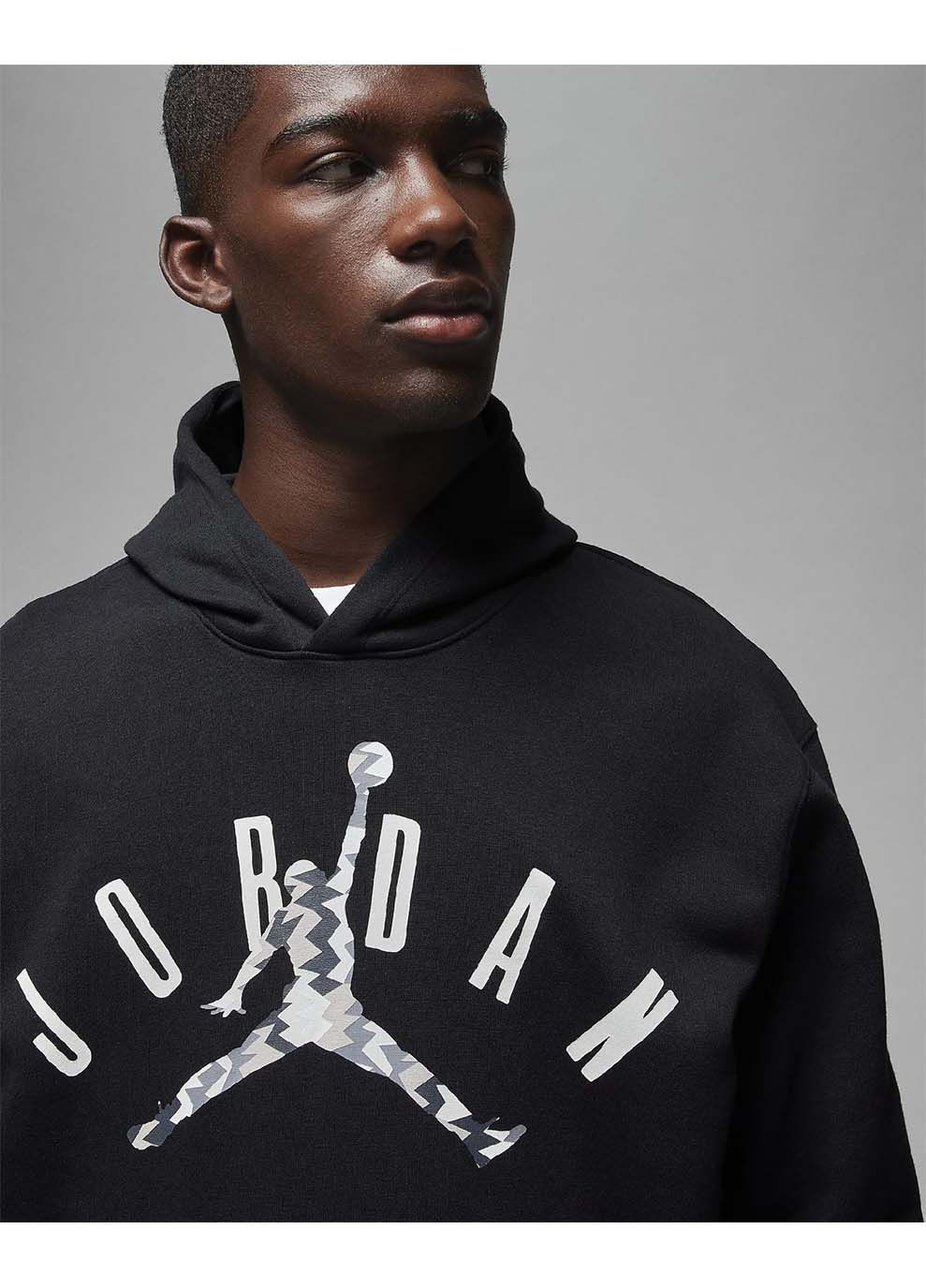 Мужское Худи Flight Mvp Fleece Черный Jordan (367585067)