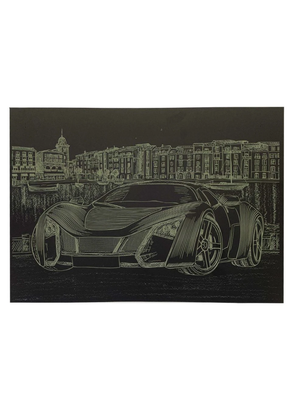 Гравюра А4 "Спорткар" ГрА4-4з эконом вариант в пакете 29,7х21 см Danko Toys (397600864)