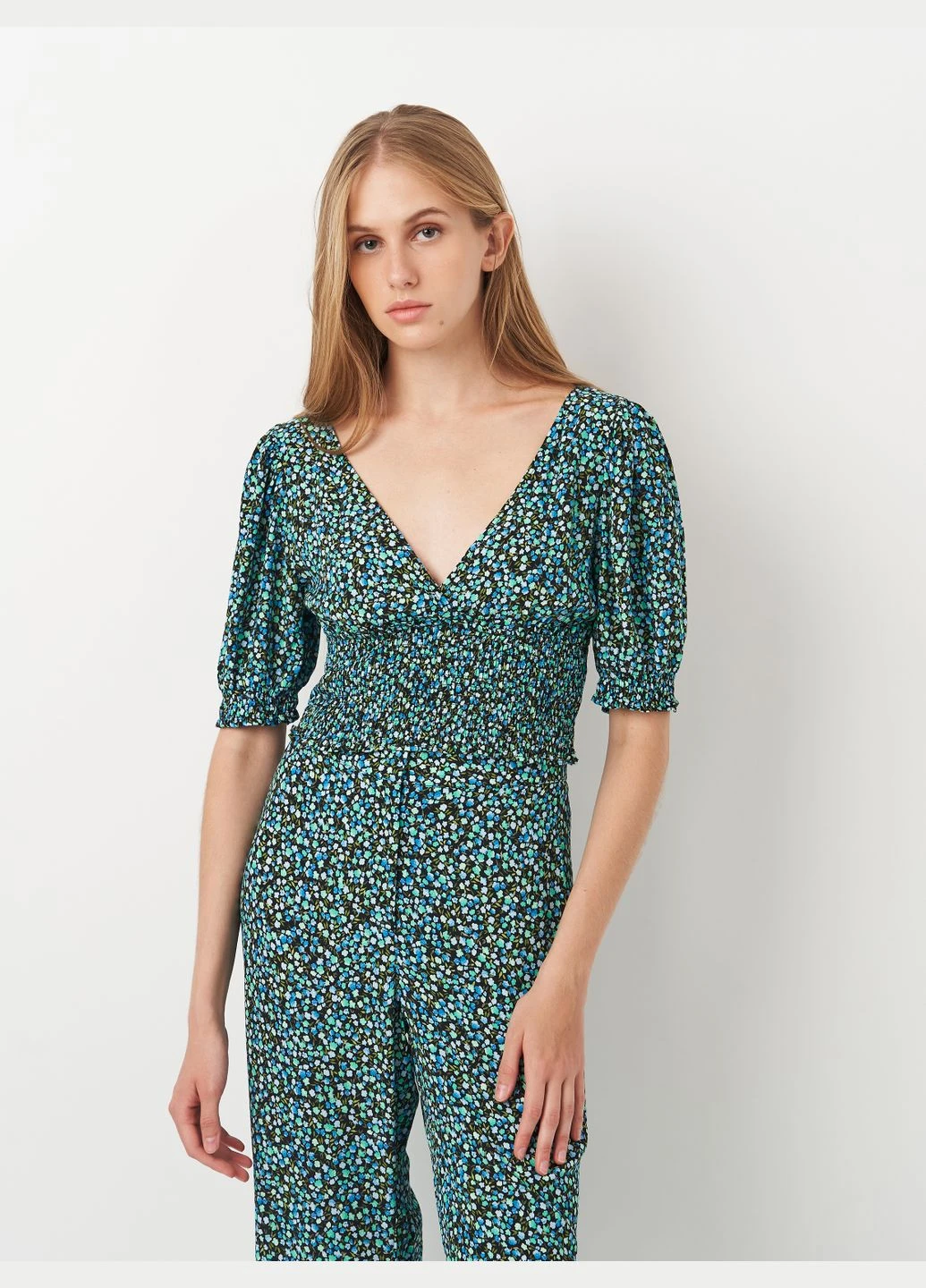 Топ в цветочный принт Pull & Bear (301698864)