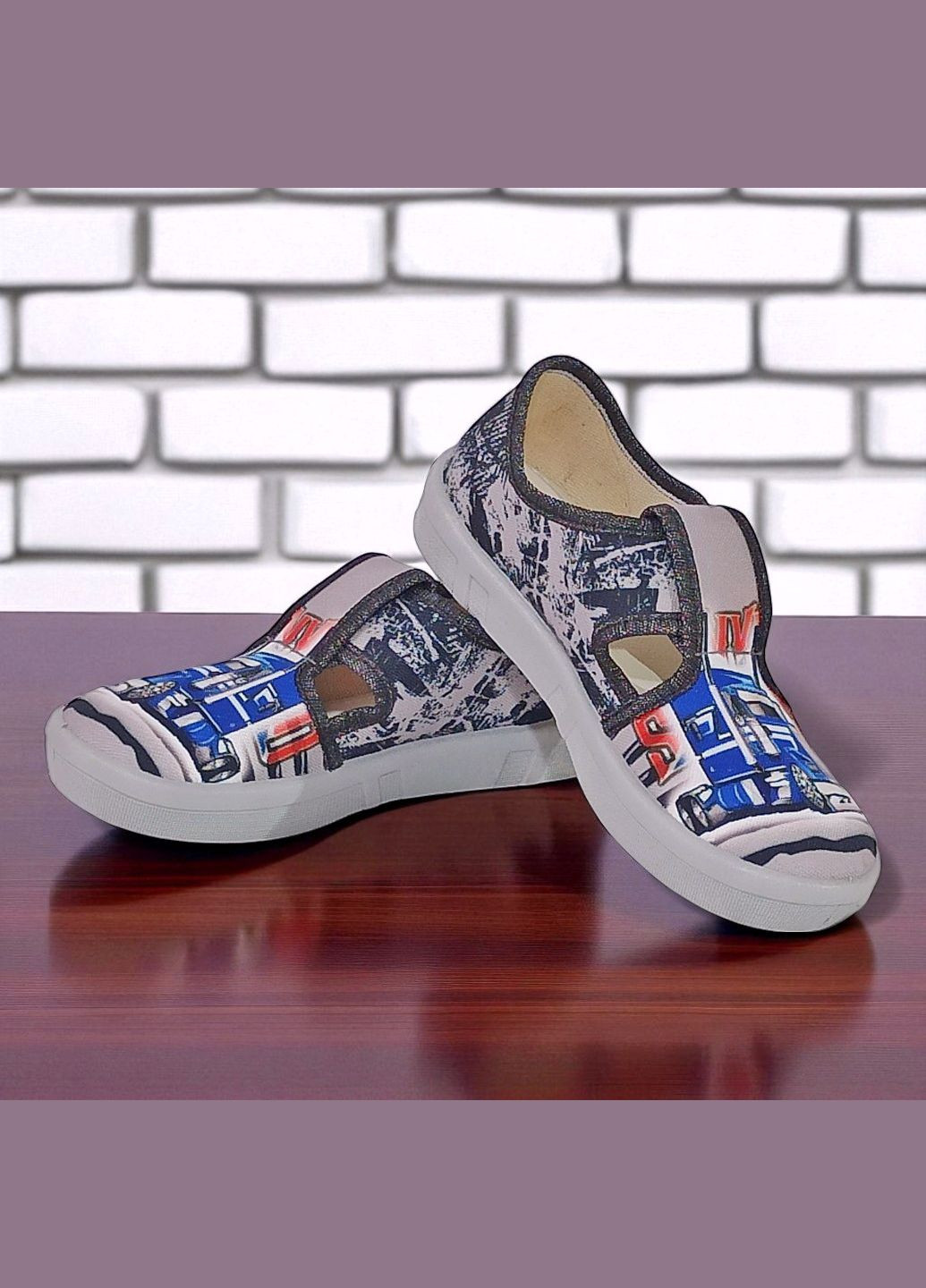 Ортопедичні тапочки на липучці капчики для хлопчика змінне взуття в садок змінка Валді Waldi (345647856)