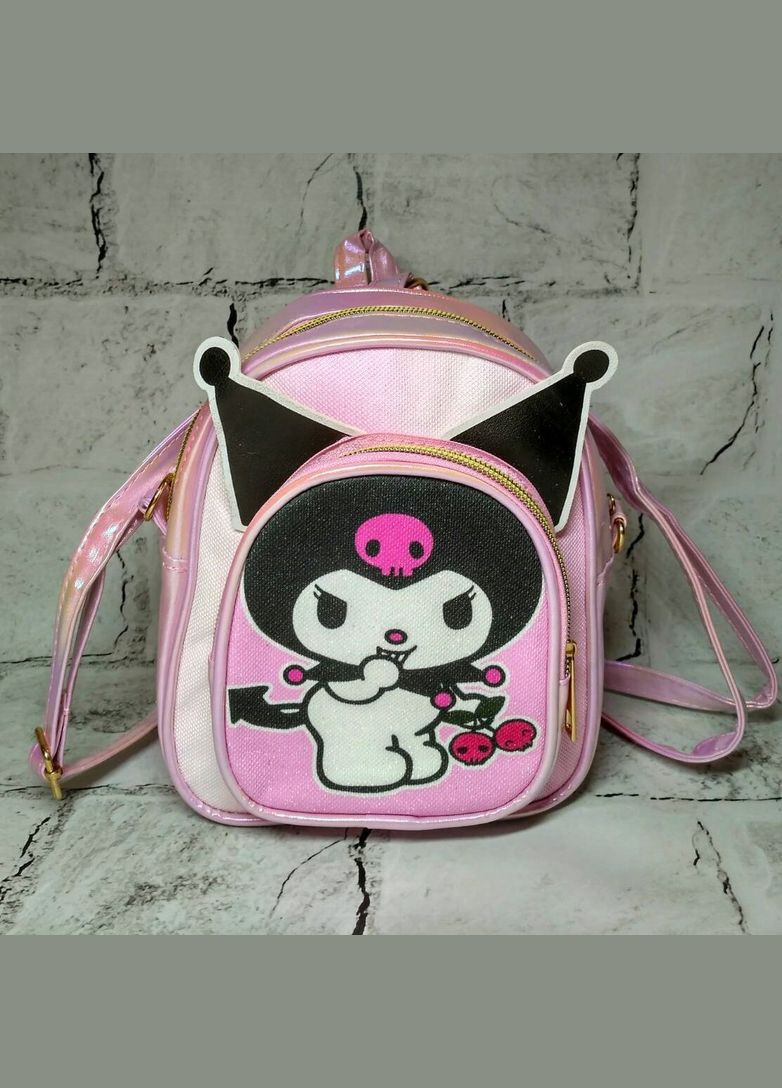 Рюкзак дитячий для дівчинки дошкільний Куромі Перламутр 20х16х6 см Рожевий No Brand (341325898)