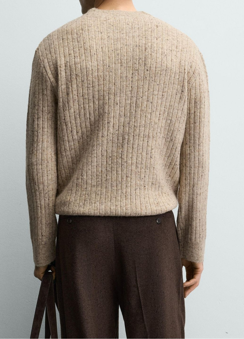 Молочный демисезонный свитер Zara