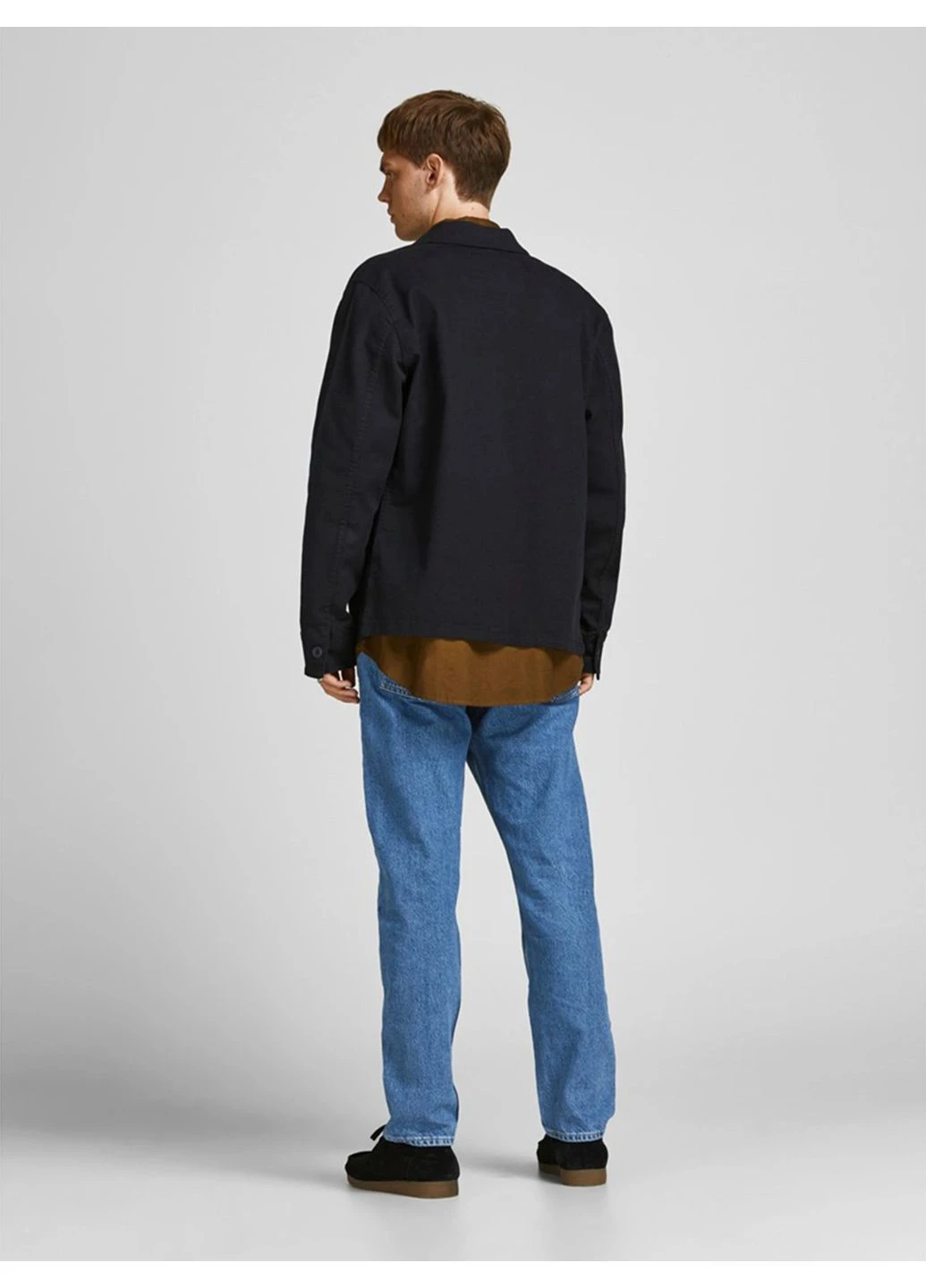 Голубые зимние прямые джинсы 7336913 голубой 36/34 jnj50 Jack & Jones