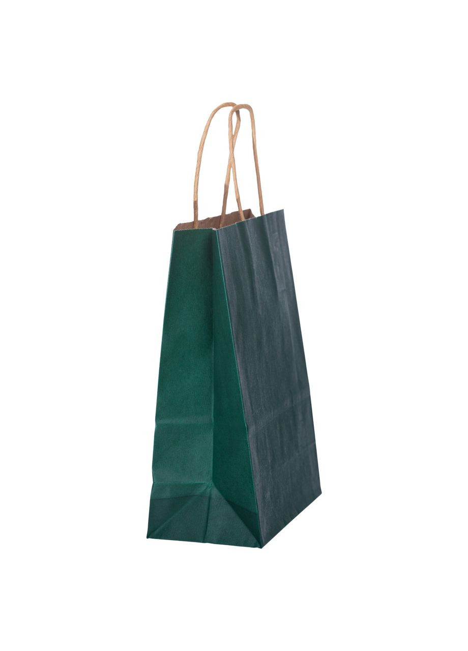Набор подарочных крафтовых пакетов из бумаги 12 (шт) красивые пакеты для подарков 15×8×21 (см) Зеленый HP-10359-5GR Yiwu (371391728)