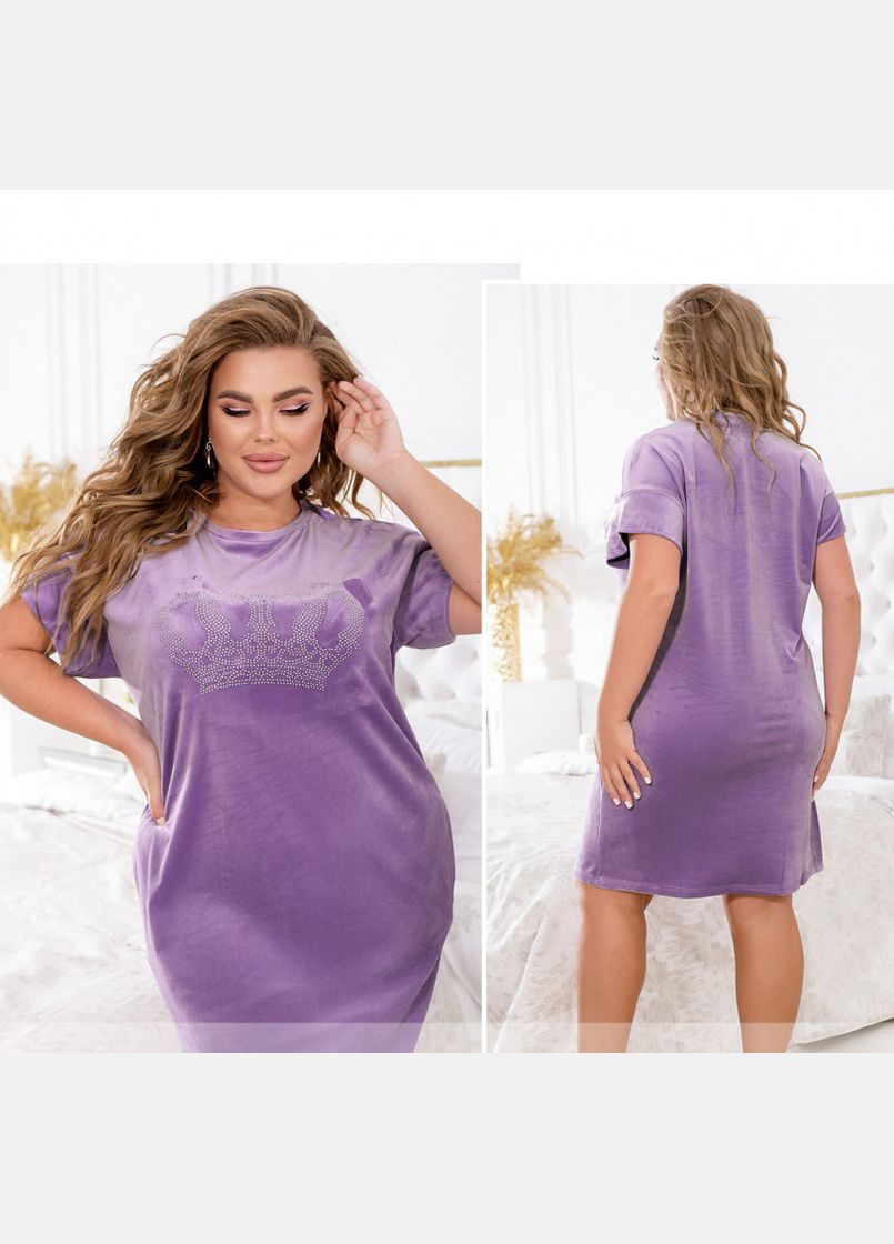 Сиреневое домашнее домашнее платье Liton