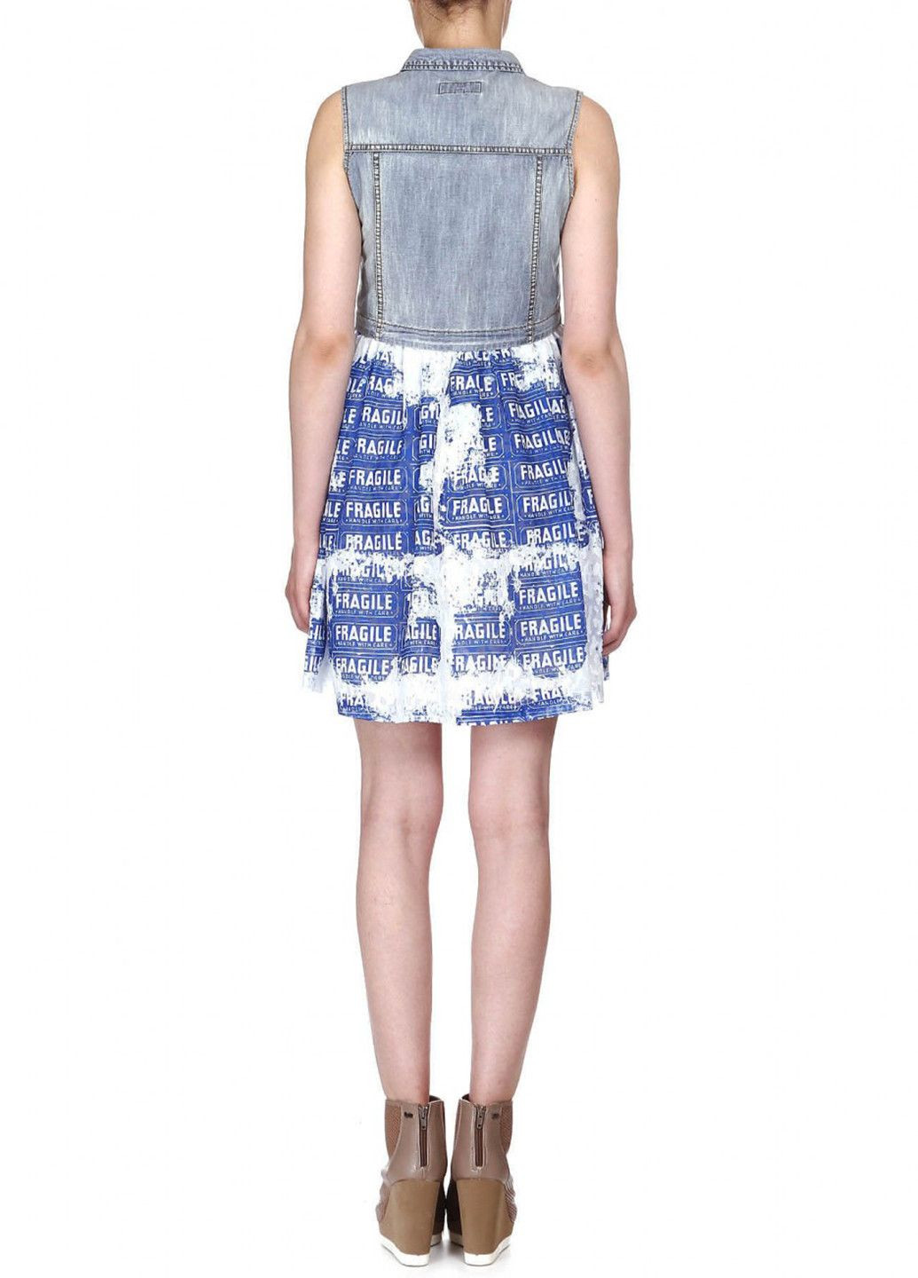 Голубое повседневный платье голубой Andy Warhol