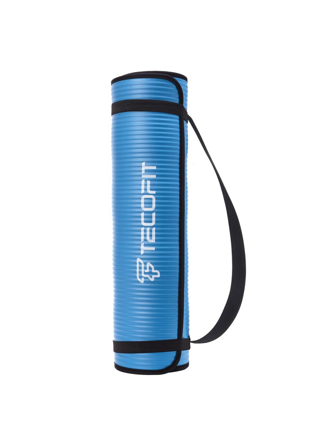 Коврик/мат NBR с отделкой края тканью 183x61x1 см Blue-Black + чехол-сумка в подарок (TOP18124795/1) TECOFIT (370439636)