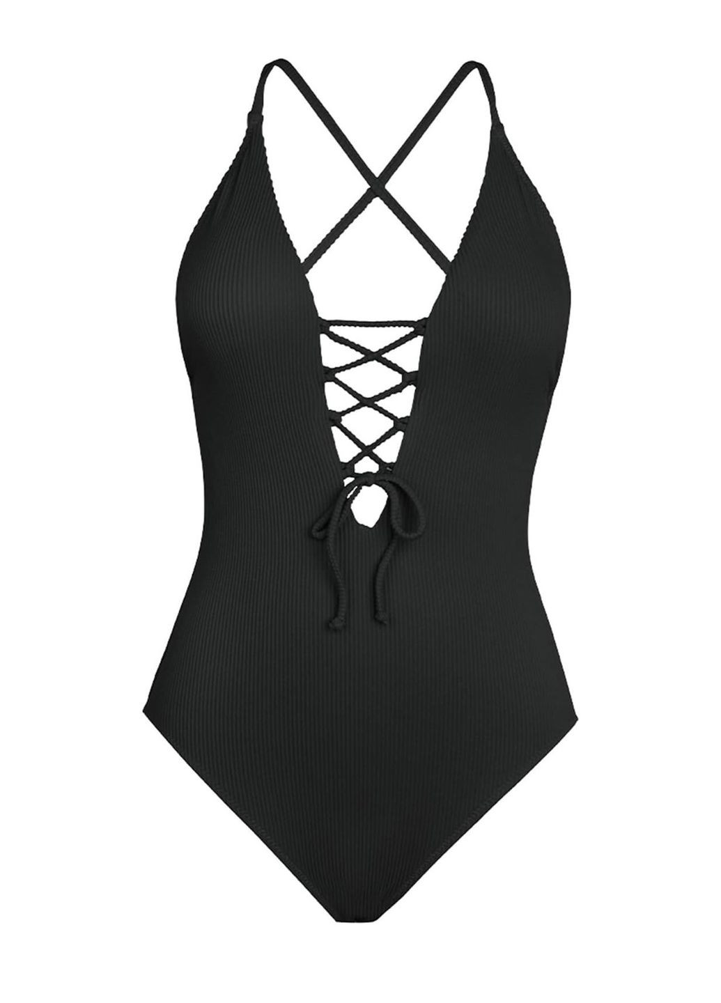 Черный летний купальник CUPSHE