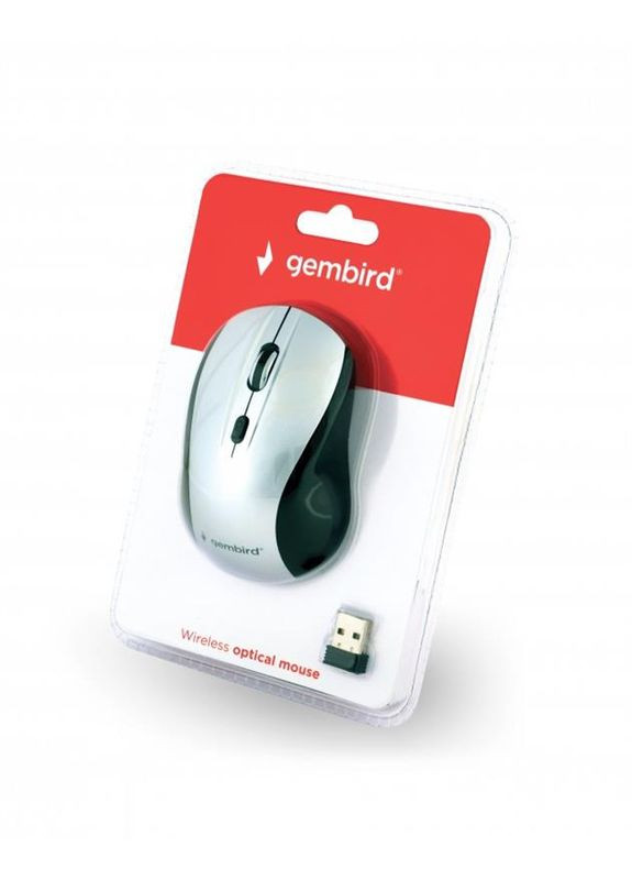 Миша бездротова MUSW-4B-02-BS Black/Silver Gembird (371632909)