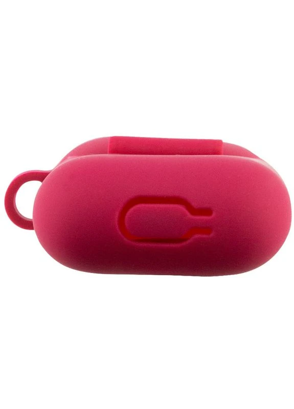 Силіконовий футляр New з карабіном для навушників Rose Red No Brand Airpods 1/2 (361078289)