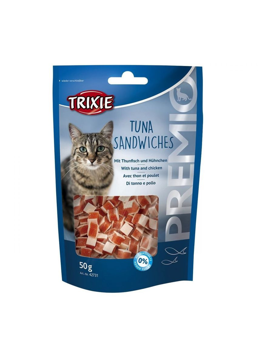 Лакомство для кошек PREMIO Tuna Sandwiches, 50 г Trixie (292259132)
