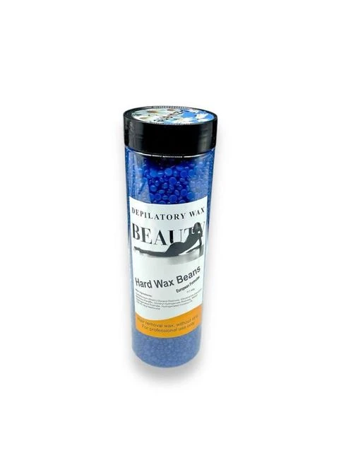 Плівковий віск для депіляції Hard Wax Beans BEAUTE Blue в гранулах 400 г — професійний гарячий віск без смужок No Brand (392865043)
