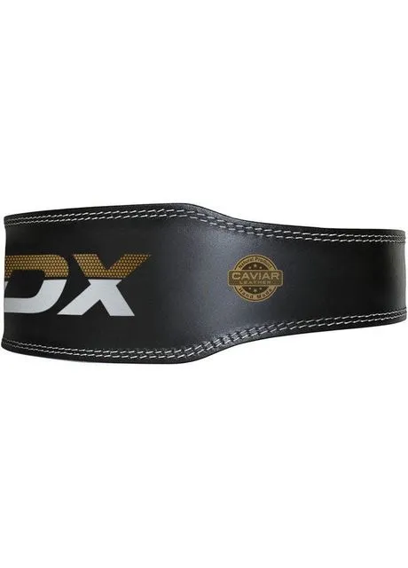 Пояс для тяжелой атлетики 4 кожаный Black Gold (A-012974) RDX (381499425)