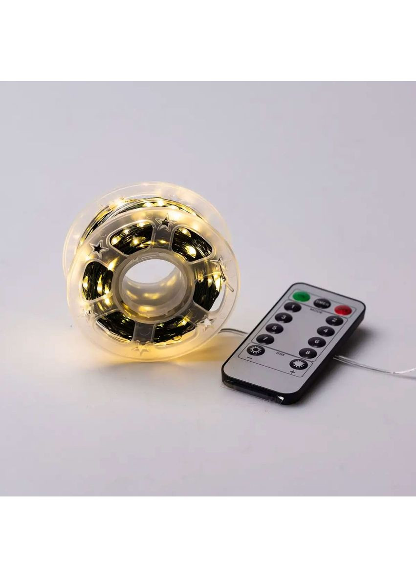 Гірлянда роса 50 метрів 500 LED з пультом для прикраси будинку та заходів світлодіодна нитка Garlando (370432416)