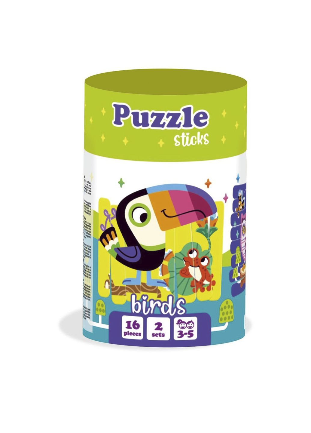 Настольная игра "Пазлы палочки: Птички" цвет разноцветный CB-00283629 Vladi toys (354180403)