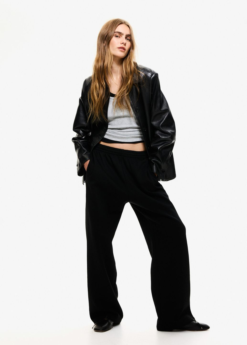 Спортивные штаны из хлопка H&M (365435699)