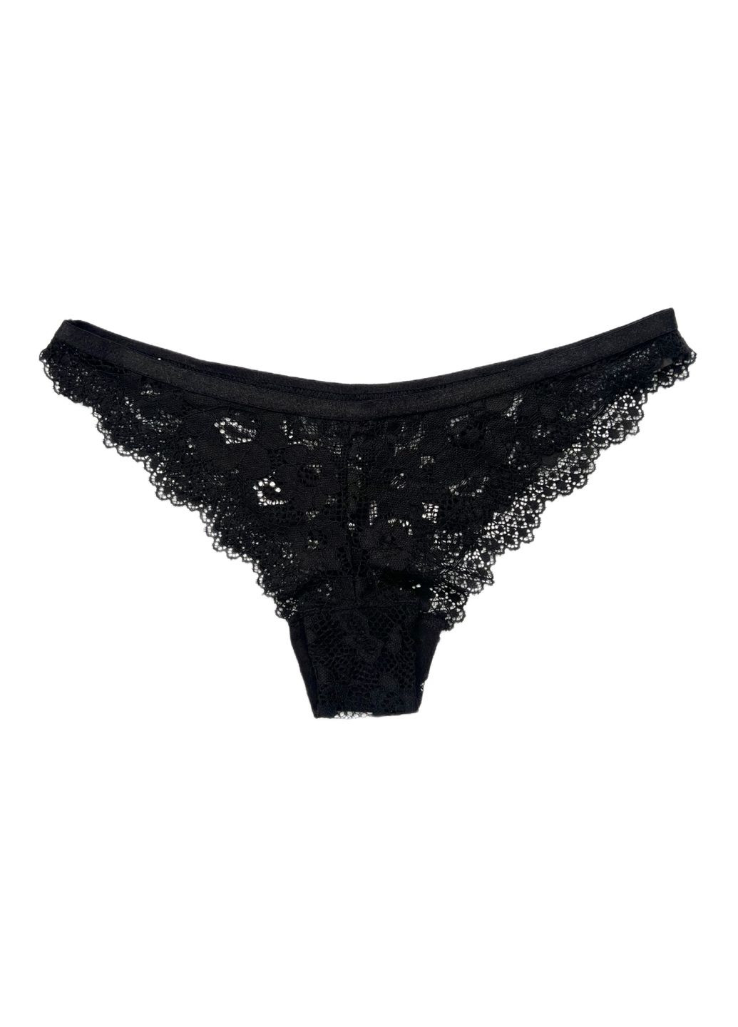 Трусики-бразиліана мереживні для жінки Cares BDO93418 чорний Primark С эластичным поясом (357133150)