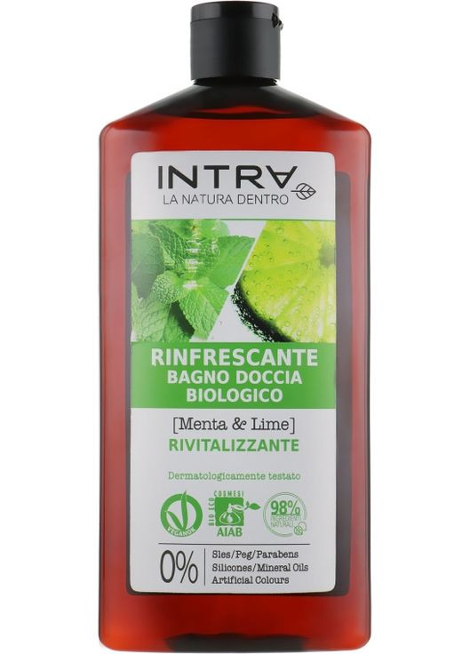 Гель для душу, освіжальний Mint & Lime Shower Gel 400ml (643019-60052) Intra (368870900)
