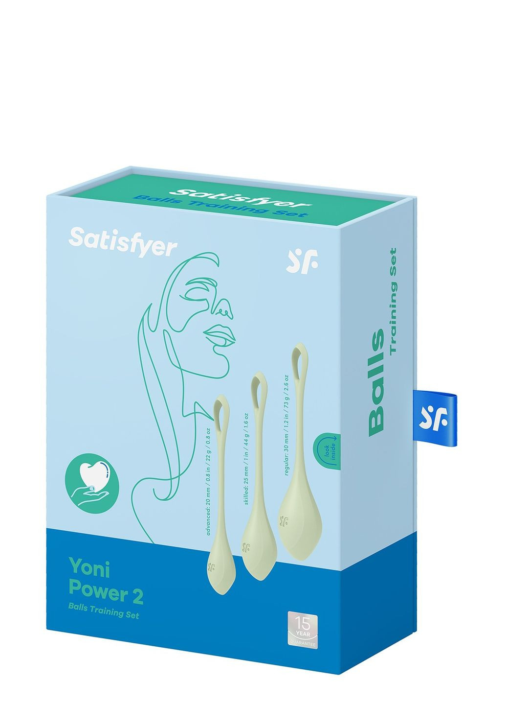 Набір вагінальних кульок Yoni Power 2 light, Satisfyer (332201545)