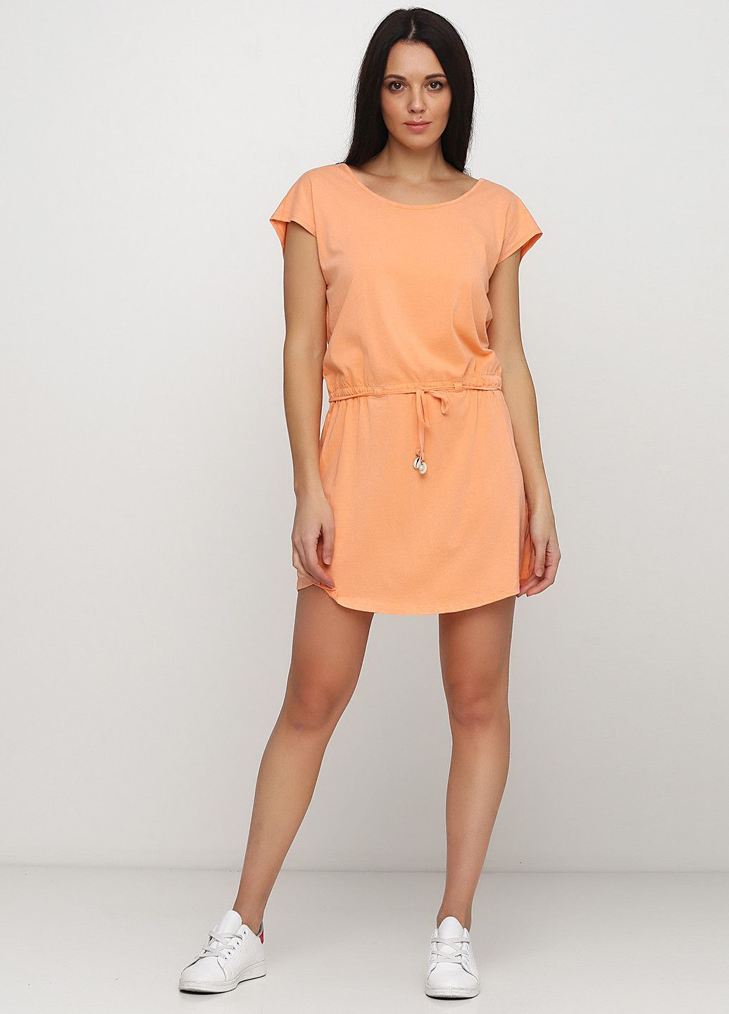 Коралловое повседневный платье коралловый с открытой спиной O`NEILL однотонное