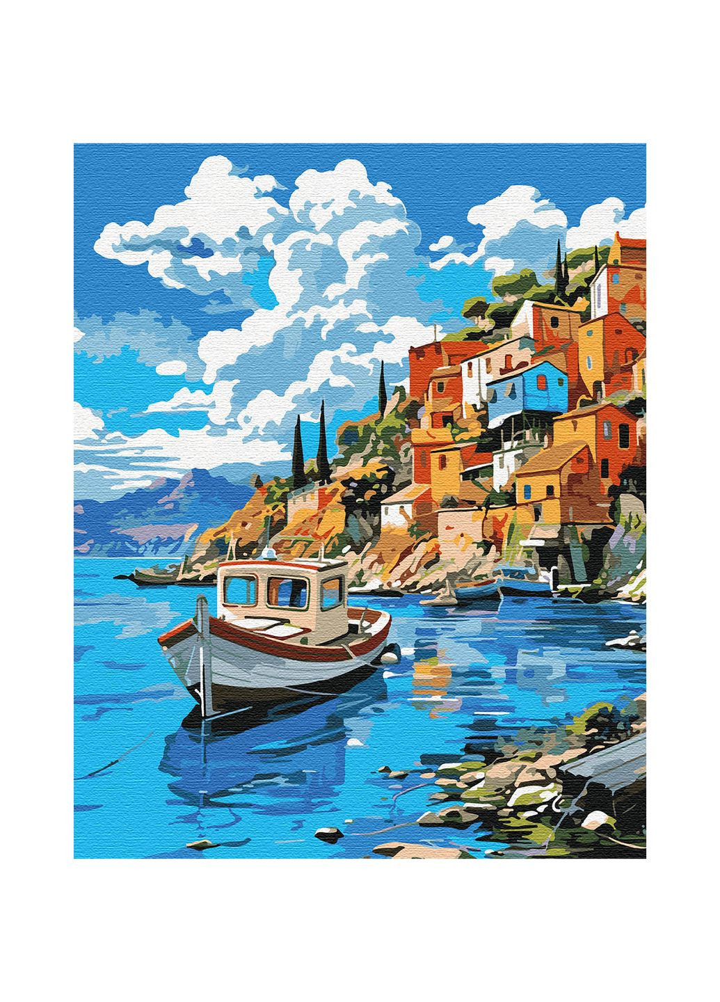 Картина за номерами 40х50 Човен біля берега Santi (284121695)