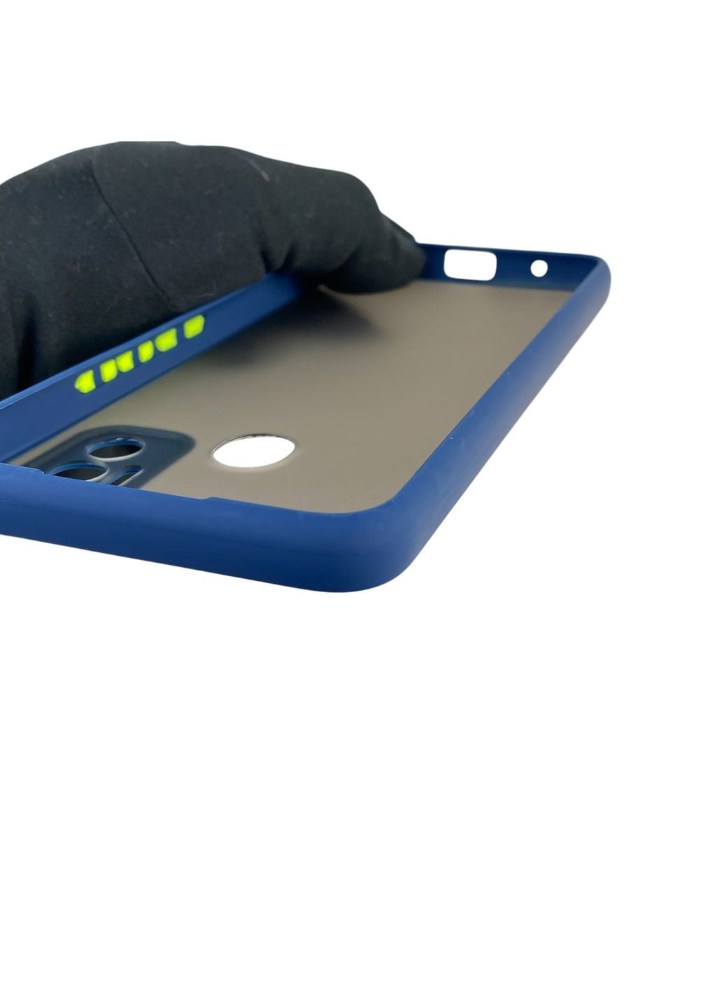 Чехол для телефона Spark 7 Go (KF6m) с высокими бортами с защитой камеры на техно спарк 7 го темно-синий Tecno (366229290)