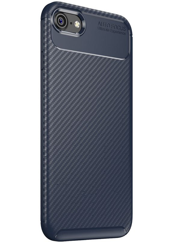 Чехолнакладка TPU Carbon Fiber 1,5mm Case Apple iPhone 7/8/SE 2020 Dark Blue Toto (301836037)