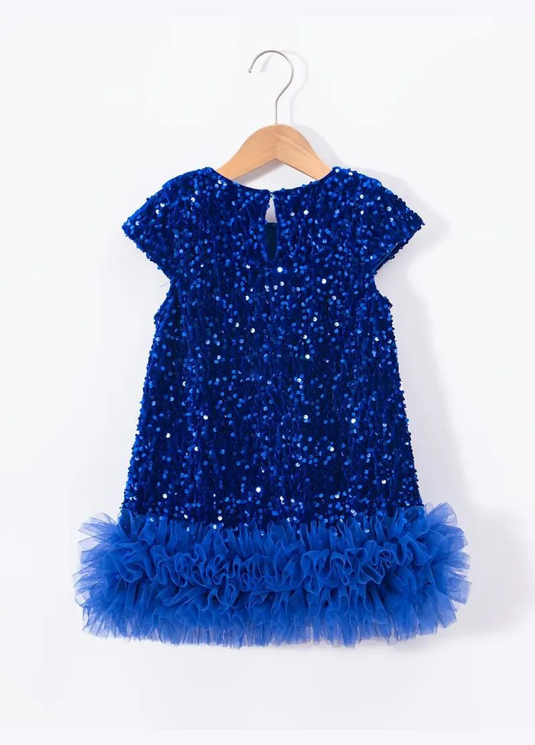 Синее детское платье магия с молниями синее Крихітка Jam (316658808)