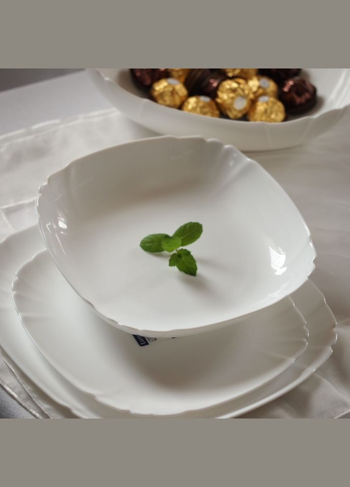 Тарелка Lotusia суповая квадратная d 22 см (N3622) Luminarc (337128585)