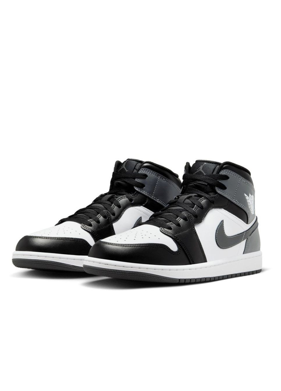 Черно-белые демисезонные кроссовки air jordan 1 mid Nike