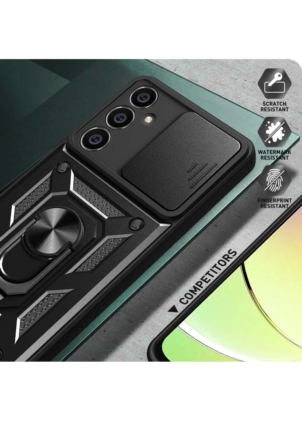 Ударостійкий чохол Camshield Serge Ring для Samsung Galaxy M34 5G Epik (296721079)